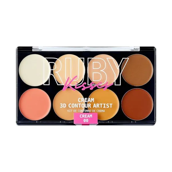 Paleta De Maquiagem Rk By Kiss Contorno Em Creme Rpcc01 8 Cores