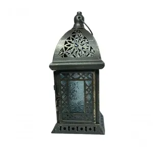 Lanterna Decorativa De Metal 22 Cm - Hl1006