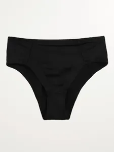 Calcinha Microfibra Ponto Crochê Feminino PRETO G