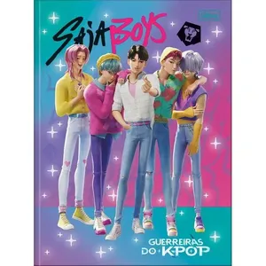 Caderno Brochurão Guerreiras Do K-Pop 80 Folhas Capa Dura