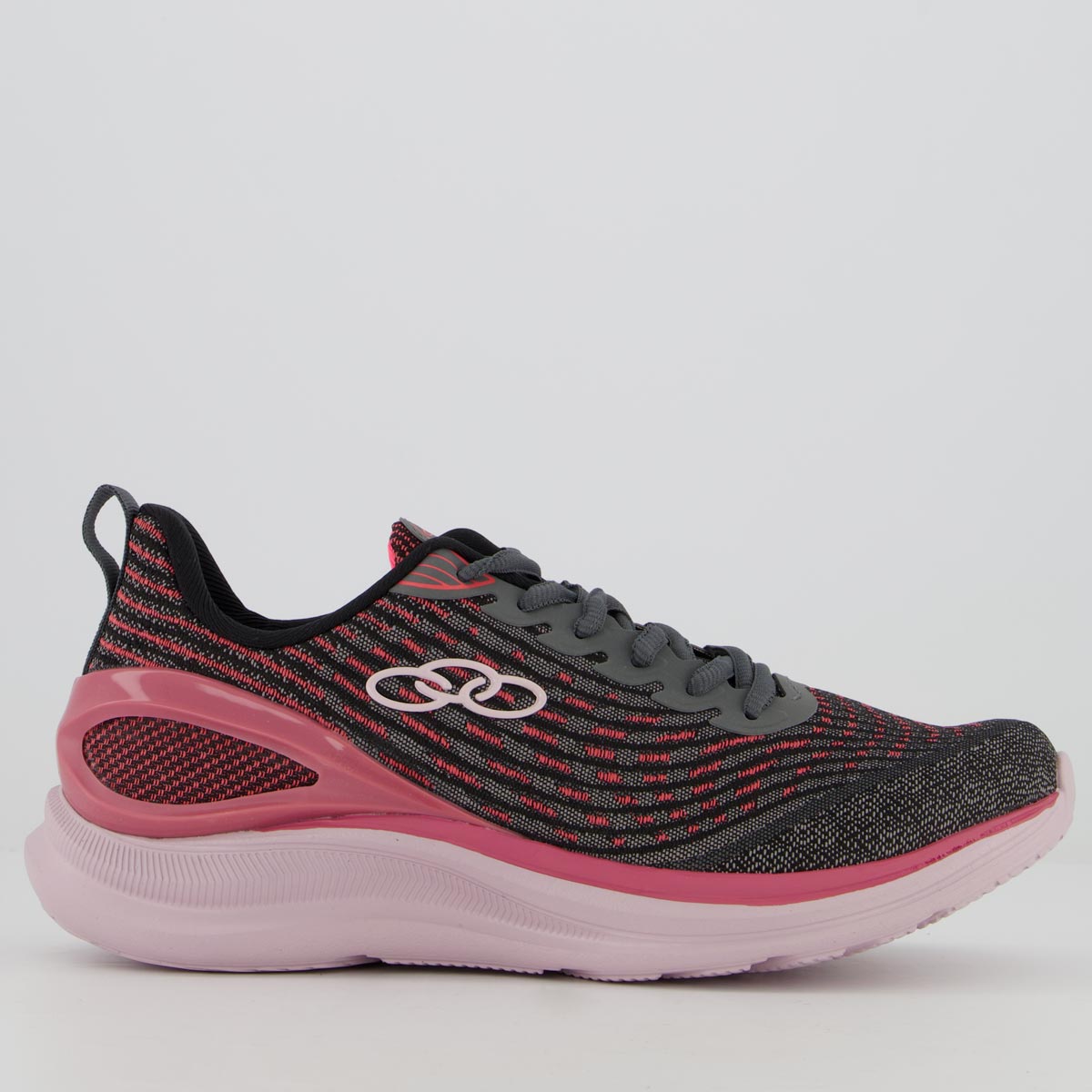 Tênis Olympikus Delicate 4 Feminino Cinza e Rosa