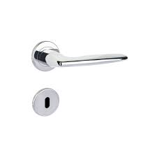 Fechadura 757 Inox Interna St2 55 Roseta 357 Inox Polido La Fonte
