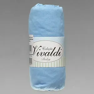 Lençol para Berço Americano Liso - 66020001 Azul