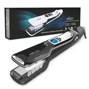 Mkboo Chapinha Prancha De Cabelo Profissional Com 5 Níveis De Temperatura Ajustável E Tela Lcd 110v Preta