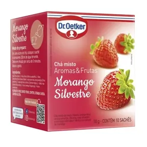Chá Dr Oetker Morango Silvestre 10 unidades x 10g