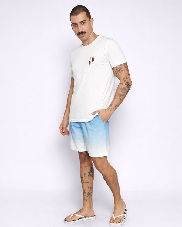 Bermuda Surf Masculina Reta Degradê Azul G