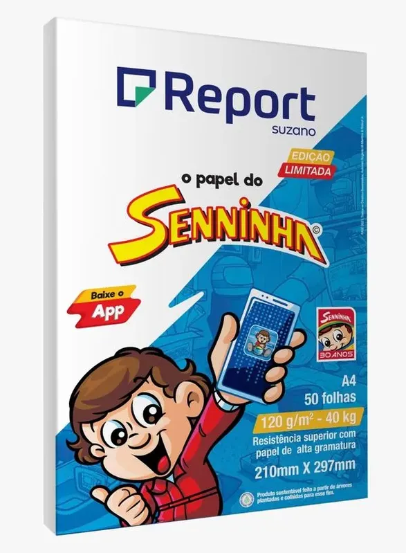 Papel Sulfite Report Senninha A4 120gr 50 Folhas