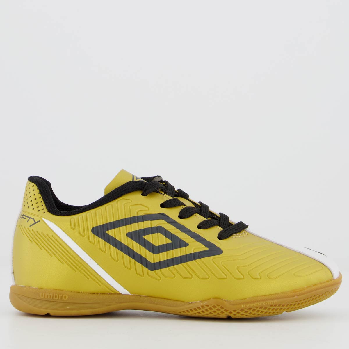 Chuteira Umbro Fifty IV Futsal Juvenil Dourada