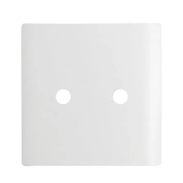 Placa 4x4 com 2 Furos + Suporte Branco da Linha Novara - 1100/114 - DICOMPEL