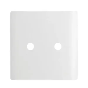 Placa 4x4 com 2 Furos + Suporte Branco da Linha Novara - 1100/114 - DICOMPEL