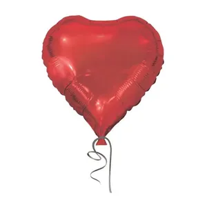 Balão Coração Metalizado Vermelho 45cm Ref.MOIM000750 Brdecor