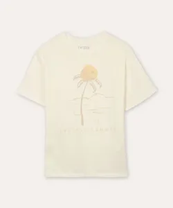 camiseta de algodão juvenil endless summer - off white 10