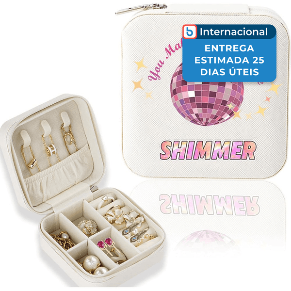 Porta-Joias Kulrafey Shimmer Branco A-MBI