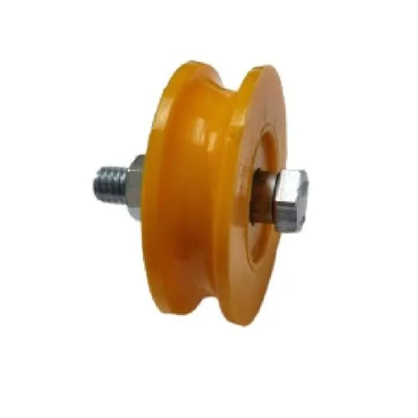 Roldana Nylon Laranja Maciça 75mm (3) Tipo U 1-2 - Ferrosul