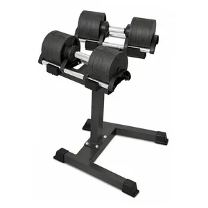 Kit Dumbell Ajustável 32kg Ahead Sports Com Suporte Rack Profissional