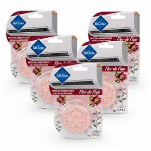 Kit com 5 Pastilhas Bactericida Aromatizante para Ar Condicionado Flor de Figo