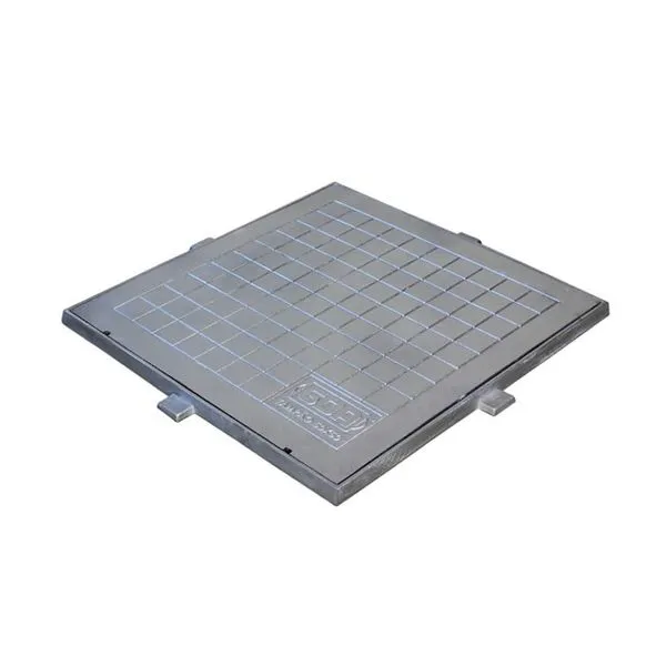Tampa Tampão de Chão Alumínio Tampão Quadrado Dupla Vedação Simples 50x50cm Prata GDA Industria e Distribuidora Tampa Tampão de Chão Alumínio Dupla Vedação Simples 50x50cm Prata GDA Industria e Distribuidora