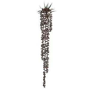 Pendente Suculenta Florarte 72cm 5 Galhos Marrom