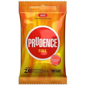 Preservativo Prudence Fire com 3 unidades