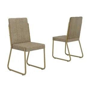 Cadeira Jantar Nina 1756 2 Un Dourado/Bamboo Carraro