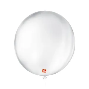 Balão São Roque Liso N7 com 50 Transparente