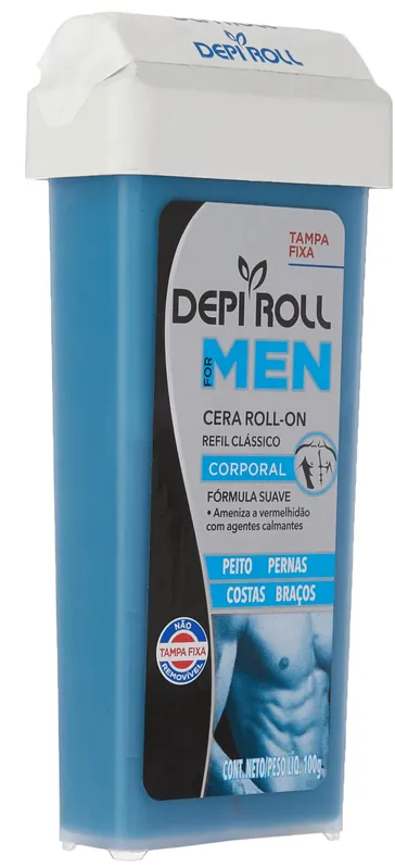 Depilatório Depi Roll Men Cera Depilatória Roll-on refil 100g