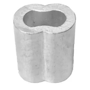 Prensa Cabo em Alumínio Alloy PCA-079-NM para Cabos de Aço 8mm Acabamento Polido Quality Prensa Cabo Alumínio Alloy PCA-079-NM 8mm Acabamento Polido Quality