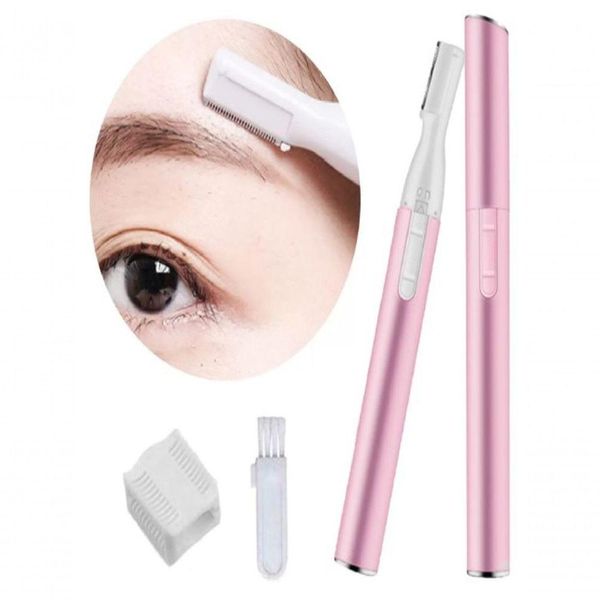 Mini Depilador Apara Pelos Rosto Buço Sobrancelhas Mulheres Caneta Rosa