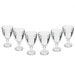 Jogo de Taças para Água American Faces da Lyor, 6 Peças, 330ml - 7462