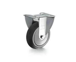 Rodízio fixo industrial 4" de resina termoplástica FLR 412 BPNC - ROD-CAR