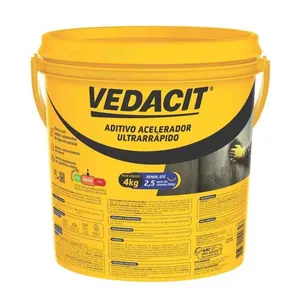 Aditivo Acelerador de Pega Ultrarrápido Incolor Vedacit ADITIVO ACEL PEGA ULTRARRAPIDO INC 4KG FUND E ALICERCE