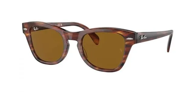 Óculos de sol Ray Ban, modelo RB0707S, cor Havana Listrado, tamanho 53