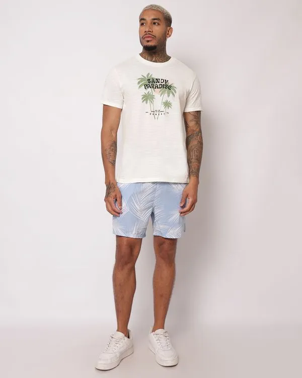Bermuda Surf Masculina com Bolsos Estampada Azul GG