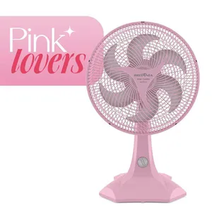 Ventilador Rosa 2 em 1 Britânia 6 Pás Maxx Force 60W BVT302 220V