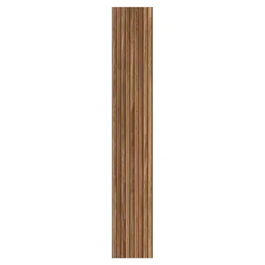 Revestimento Rip Portoallo Retificado Acetinado Marrom 25x110cm 1,92m2 (Lote 36)