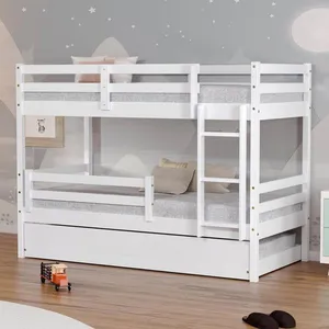 Treliche Solteiro Dreams Com Grade De Proteção Madeira Maciça Branco Megamobilia