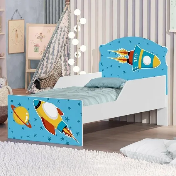 Cama Infantil Foguete Espaçial
