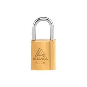 Cadeado De Latão Maciço Com Chave Aliança BT 20mm (MP)