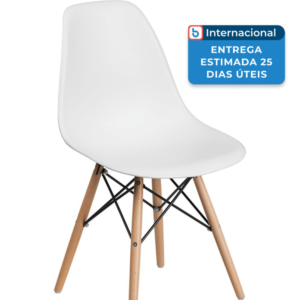 Cadeira De Jantar Moderna De Plástico Flash Branco A-MBI