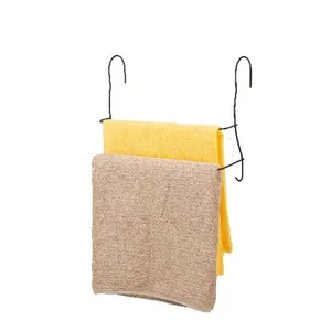 Porta Toalha Banho Duplo Para Box Black