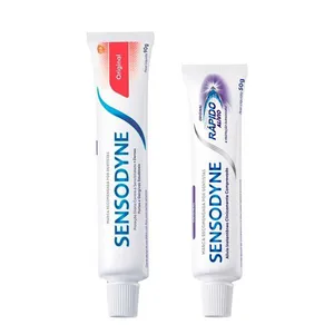 Kit Sensodyne Dentes Sensíveis Pasta de Dente Original 90g + Pasta de Dente Rápido Alívio 50g