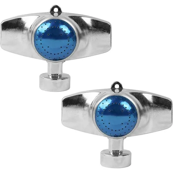 Irrigador Hourleey de Metal 360° com 2 Peças para Jardins Azul A-BI