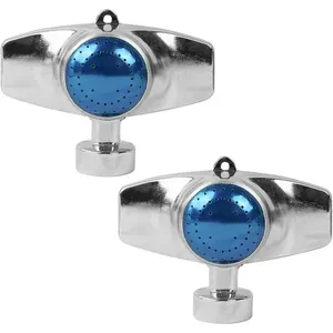 Irrigador Hourleey de Metal 360° com 2 Peças para Jardins Azul A-BI