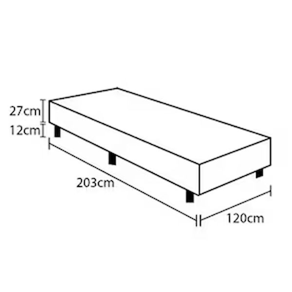 Base Box para Colchão de Viúva Revolution Castor Bege
