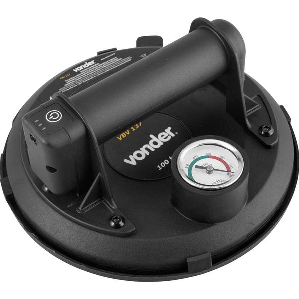 Ventosa 203mm com bomba de vácuo a bateria 3,7V recarregável VBV 137 VONDER