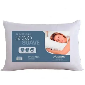 Travesseiro Sono Suave Antialérgico Em Poliester 50x70cm - TRO391 - HEADRONS Travesseiro Sono Suave Antialérgico Em Poliester 50x70cm TRO391 HEADRONS