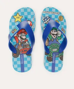 chinelo infantil mario bros ipanema azul 29-30
