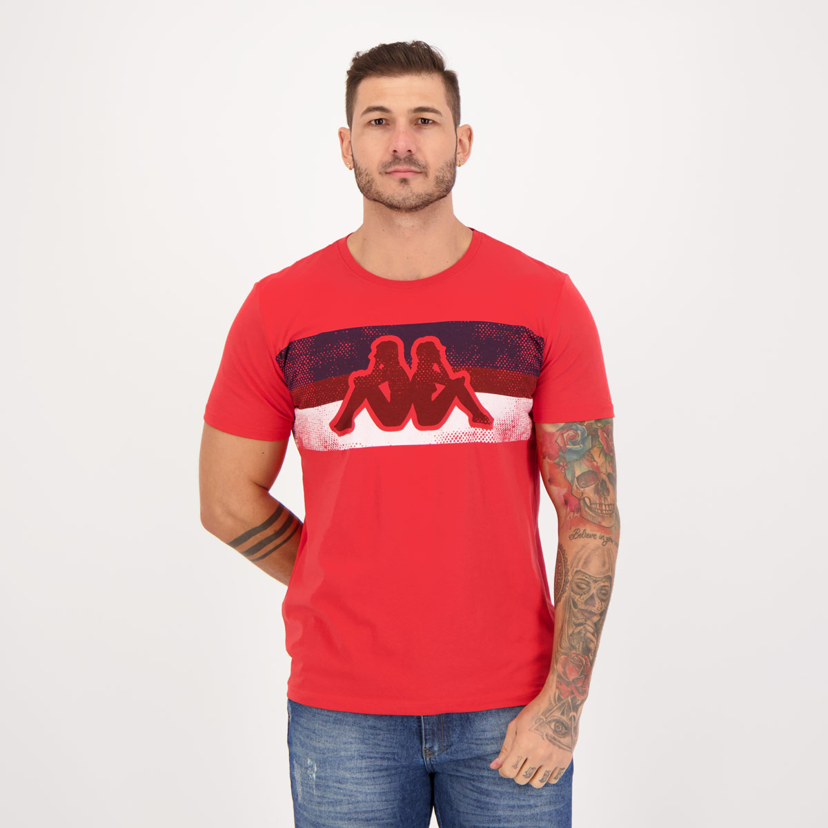 Camiseta Kappa Athletic Vermelha
