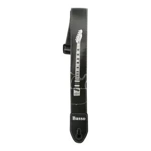 Correia Para Guitarra Basso Preto SF33 (MP)