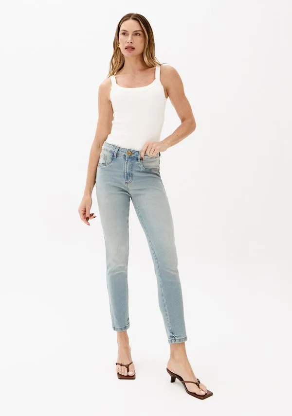Calça Jeans Skinny Ankle Azul 36
